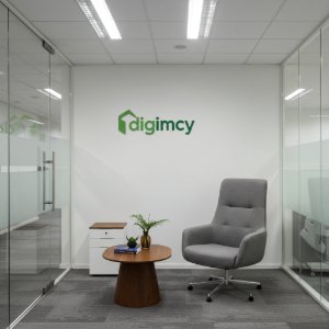 Well-decorated office room in Dhaka, Bangladesh with modern furniture.